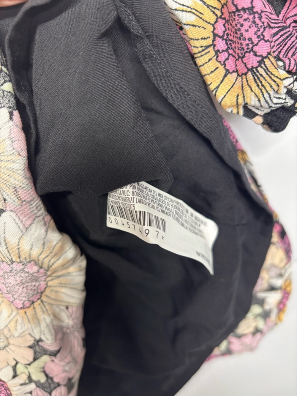 ✨Forever 21 Black Floral Cutout Mini Dress Strappy Halter Neck Line Size S - Picture 12 of 13